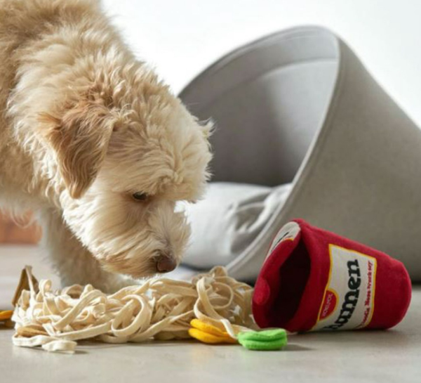 ราเม็งซ่อนขนม ของฝึกการดมกลิ่น ของเล่นหมา ของเล่นสุนัข ของเล่นลูกหมา Raman Dog Toy ซ่อนขนม