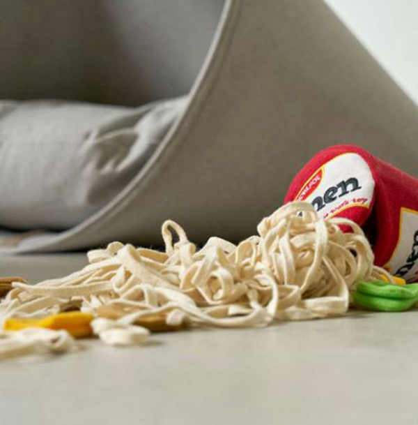 ราเม็งซ่อนขนม ของฝึกการดมกลิ่น ของเล่นหมา ของเล่นสุนัข ของเล่นลูกหมา Raman Dog Toy ซ่อนขนม - Image 2