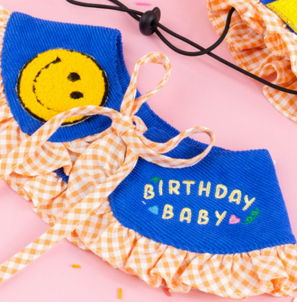 ผ้าผูกคอสัตว์เลี้ยง Birthday Baby Collar ผ้าพันคอสำหรับหมาแมว - Image 2